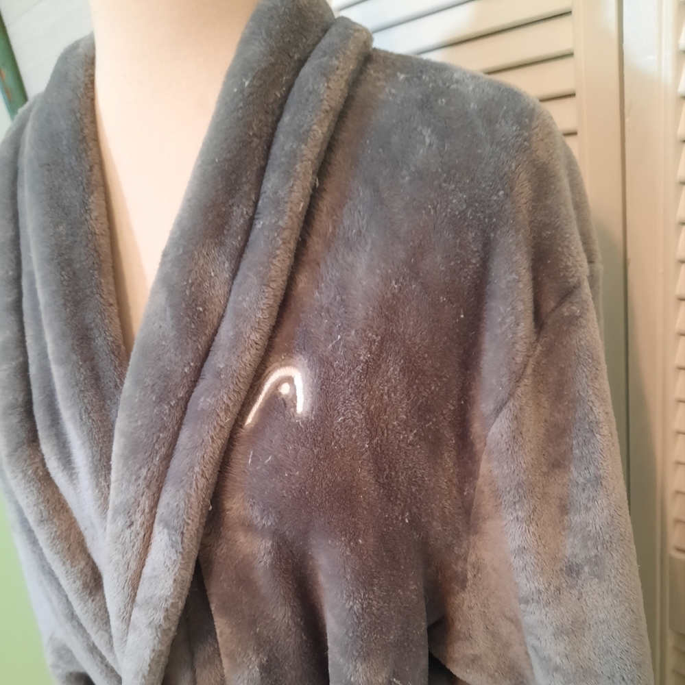 Head super soft gray robe one size fits most *S - Picture 5 of 6